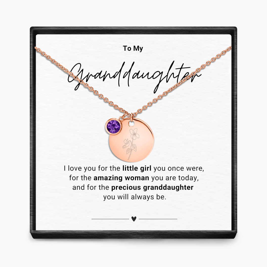 Aan mijn kleindochter - Geboortemaand hanger ketting