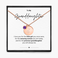 Aan mijn kleindochter - Geboortemaand hanger ketting