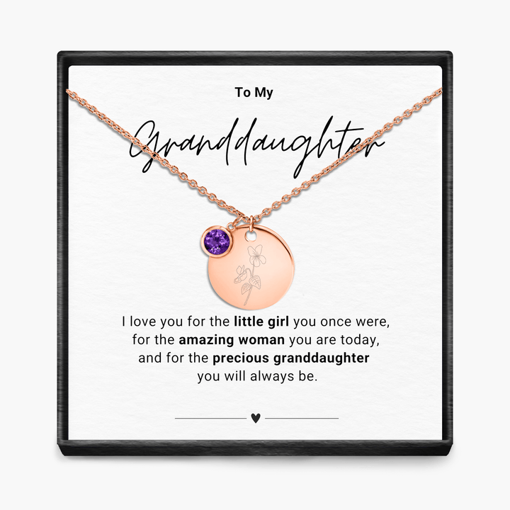 Aan mijn kleindochter - Geboortemaand hanger ketting