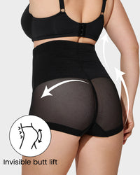 High Waist Mesh Tummy Control Push-up Corrigerend Broekje