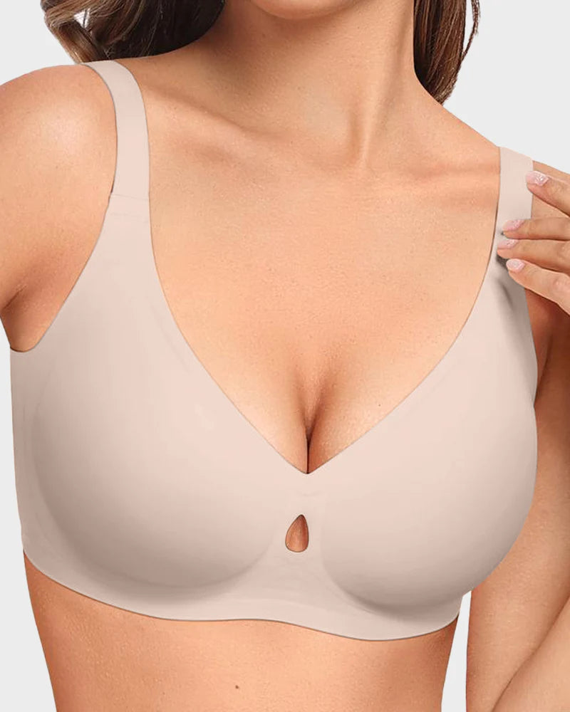 Onzichtbare Gelei Push-up BH met Ademend Waterdruppel Holte
