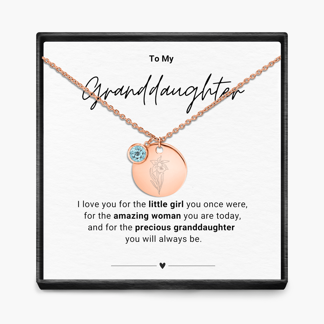 Aan mijn kleindochter - Geboortemaand hanger ketting