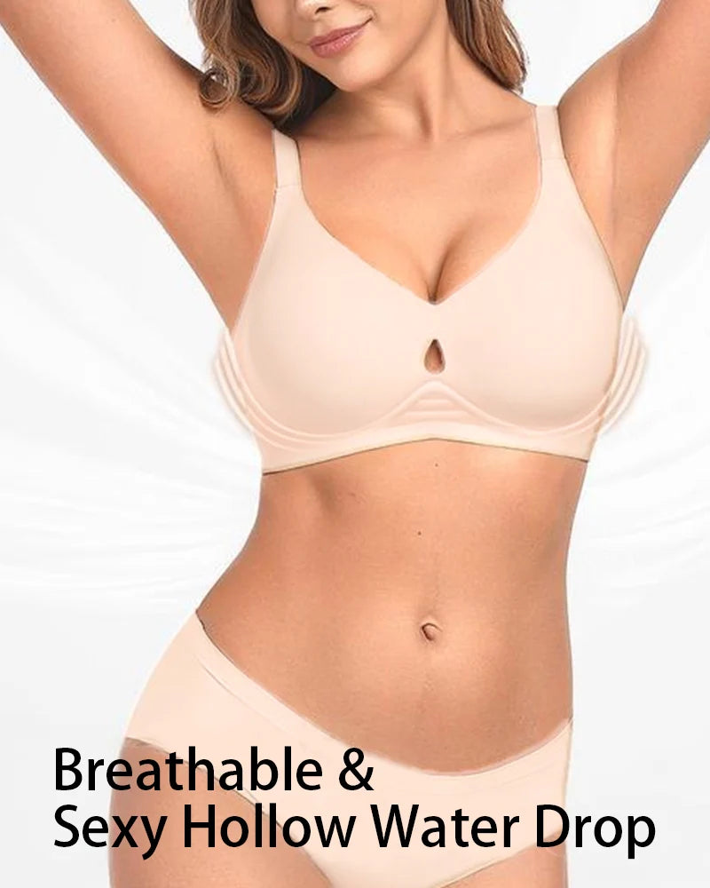 Onzichtbare Gelei Push-up BH met Ademend Waterdruppel Holte