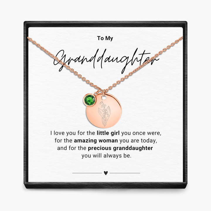 Aan mijn kleindochter - Geboortemaand hanger ketting