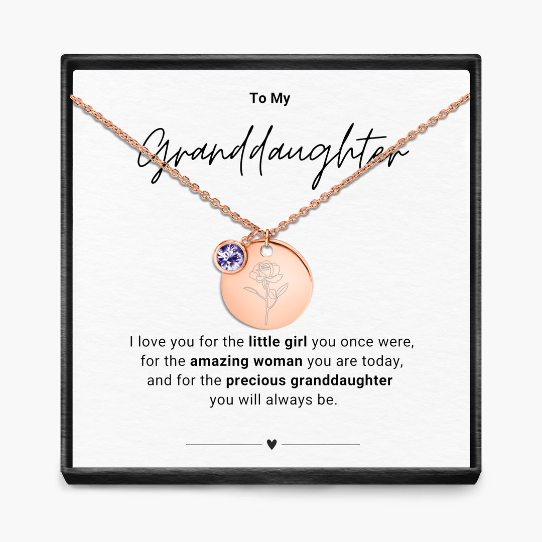Aan mijn kleindochter - Geboortemaand hanger ketting