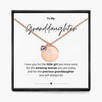 Aan mijn kleindochter - Geboortemaand hanger ketting