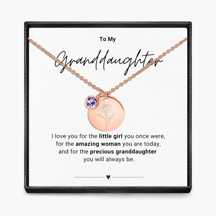 Aan mijn kleindochter - Geboortemaand hanger ketting