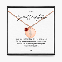 Aan mijn kleindochter - Geboortemaand hanger ketting