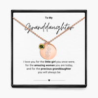 Aan mijn kleindochter - Geboortemaand hanger ketting