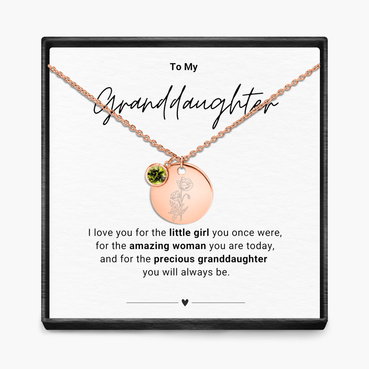 Aan mijn kleindochter - Geboortemaand hanger ketting