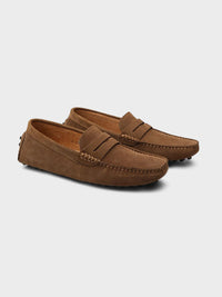 Capri suède instapschoenen met bootstijl