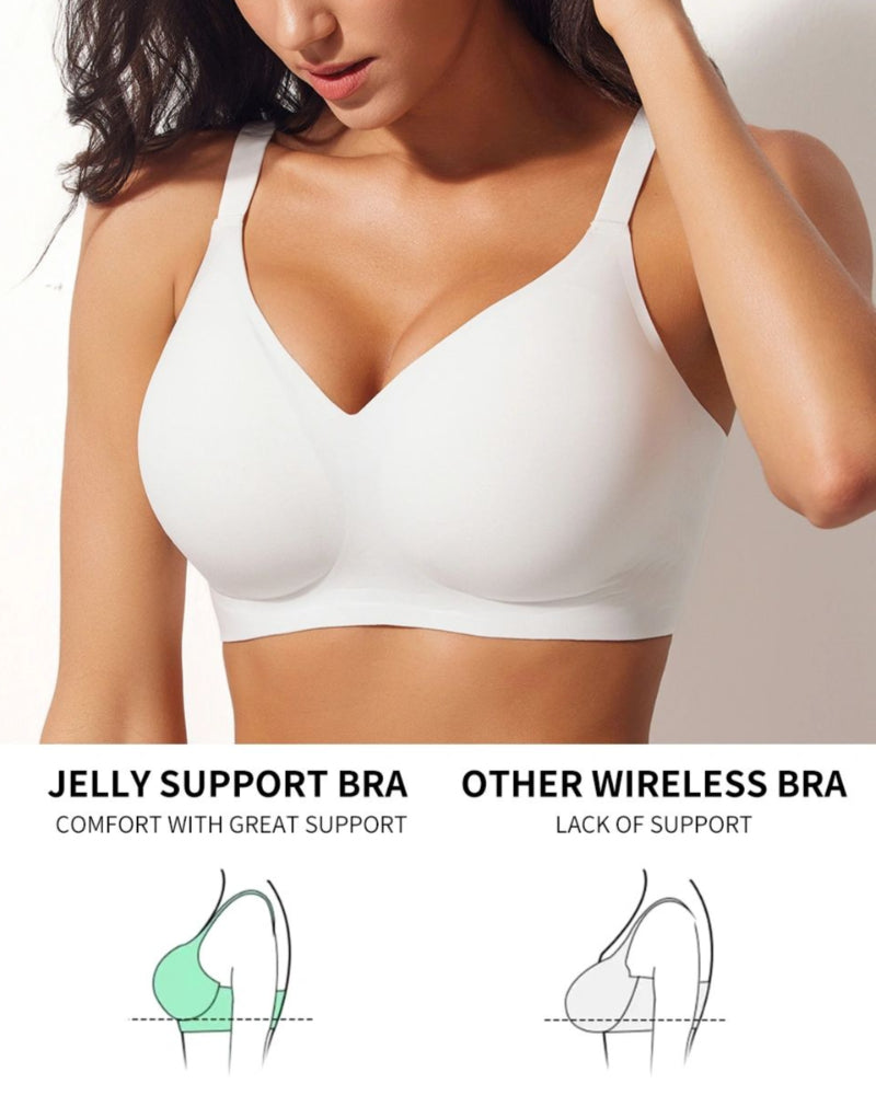 Jelly Draadloze Dames Comfortabele Push-up Beha