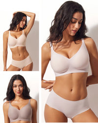 Jelly Draadloze Dames Comfortabele Push-up Beha