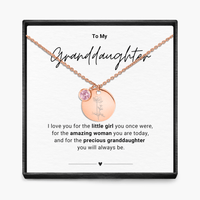 Aan mijn kleindochter - Geboortemaand hanger ketting