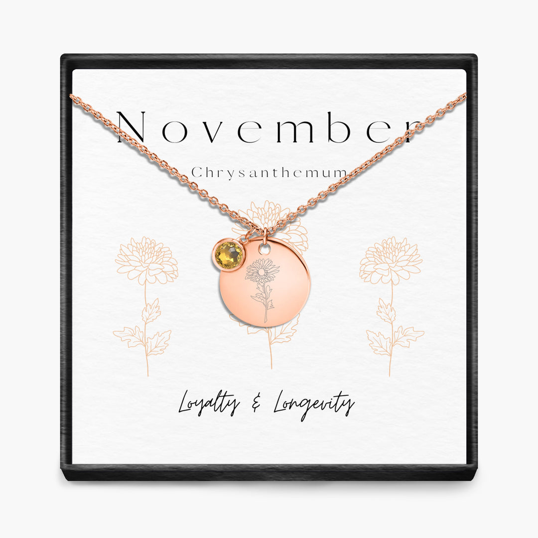 Geboortemaand hanger ketting