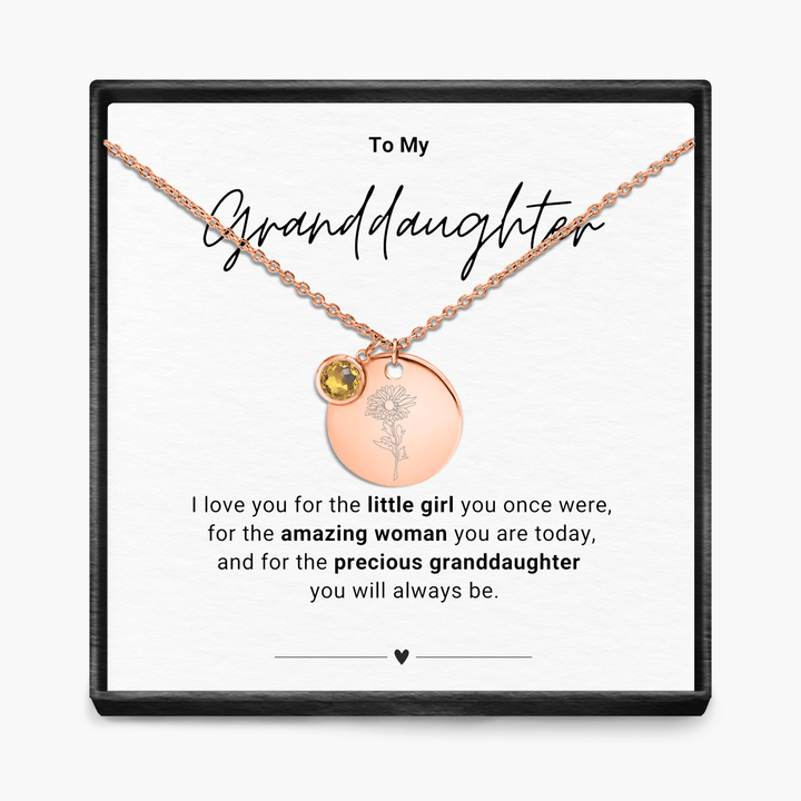Aan mijn kleindochter - Geboortemaand hanger ketting