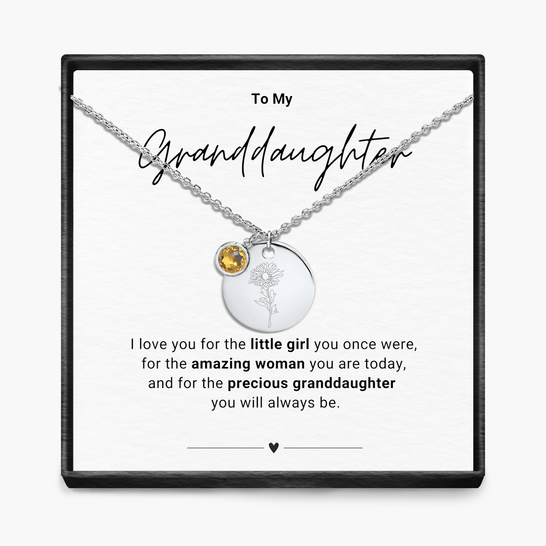 Aan mijn kleindochter - Geboortemaand hanger ketting