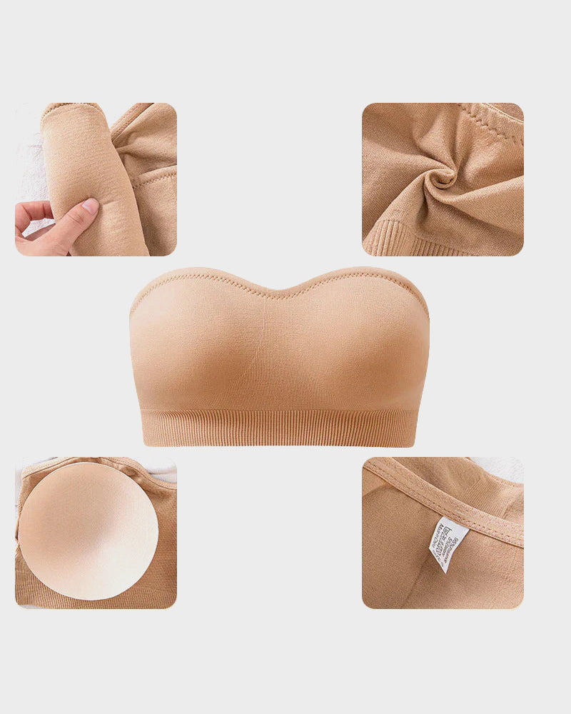 Antislip Bandeau Naadloze Draadloze Strapless Beha