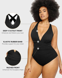 Smart Sculpt Badpak met buikcontrole voor dames