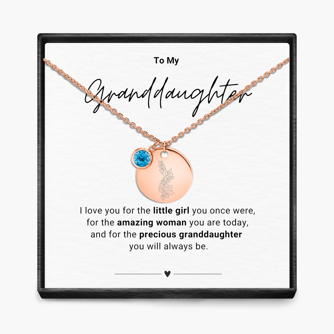 Aan mijn kleindochter - Geboortemaand hanger ketting
