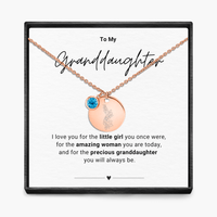 Aan mijn kleindochter - Geboortemaand hanger ketting