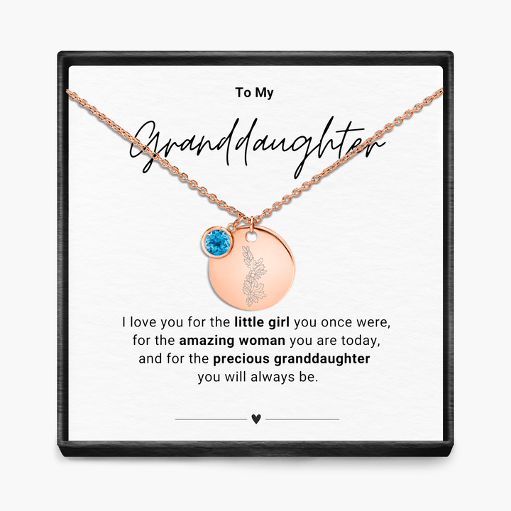 Aan mijn kleindochter - Geboortemaand hanger ketting