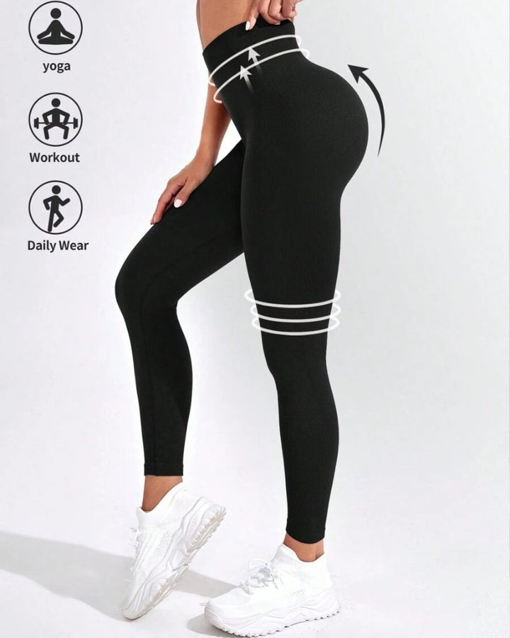 High Waist Corrigerende Legging met Push-up Effect