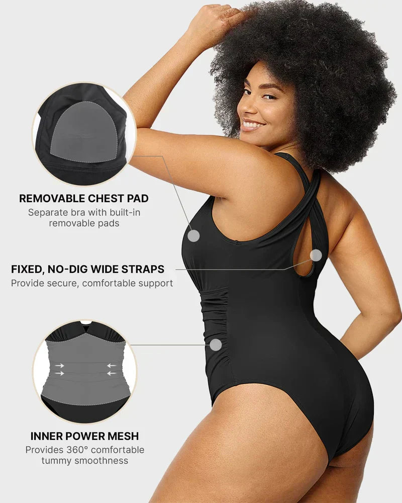 Smart Sculpt Badpak met buikcontrole voor dames