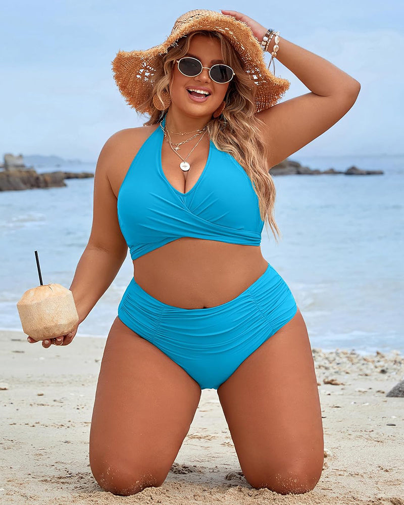 Buikcontrole Badpakken Bescheiden Hoge Taille Bikini Sets