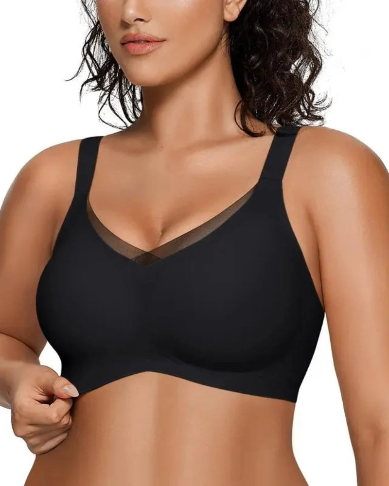 Draadloze BH's voor Dames V-Mesh Comfortabele Bralette Ondersteunend