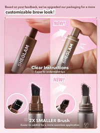 Brow Sculpt Dip-Espresso – Schuine borstel &amp; Vloeibare formule voor fijne haartjes