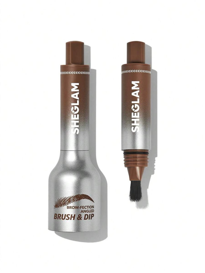 Brow Sculpt Dip-Espresso – Schuine borstel &amp; Vloeibare formule voor fijne haartjes