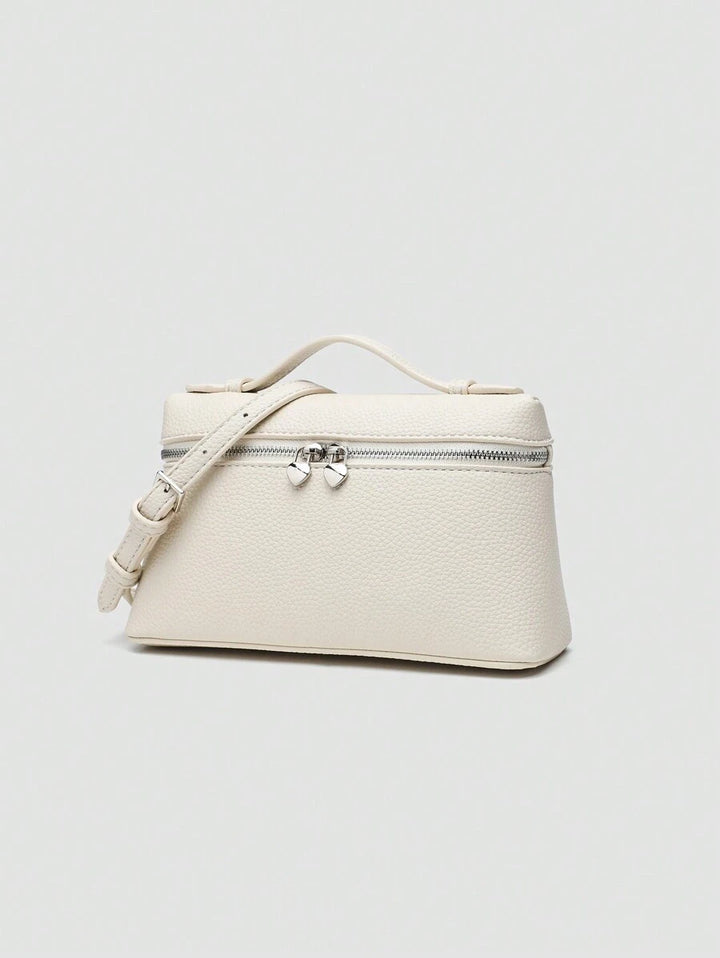 EVLO - Kleine handtas van generfd leer - Beige