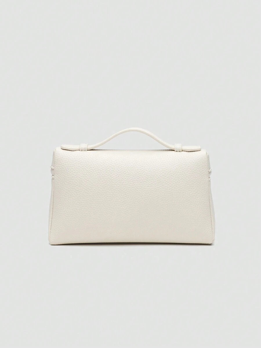 EVLO - Kleine handtas van generfd leer - Beige