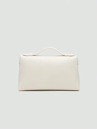 EVLO - Kleine handtas van generfd leer - Beige