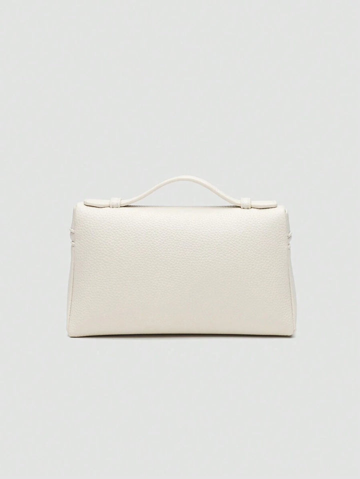 EVLO - Kleine handtas van generfd leer - Beige