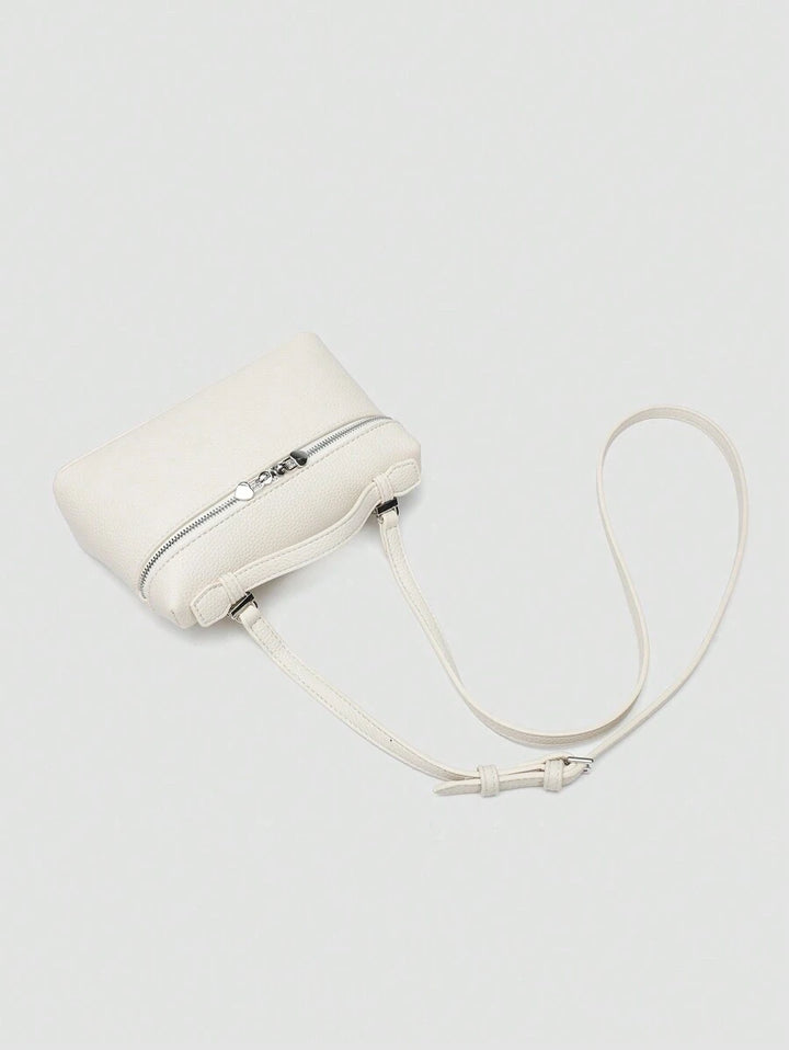 EVLO - Kleine handtas van generfd leer - Beige