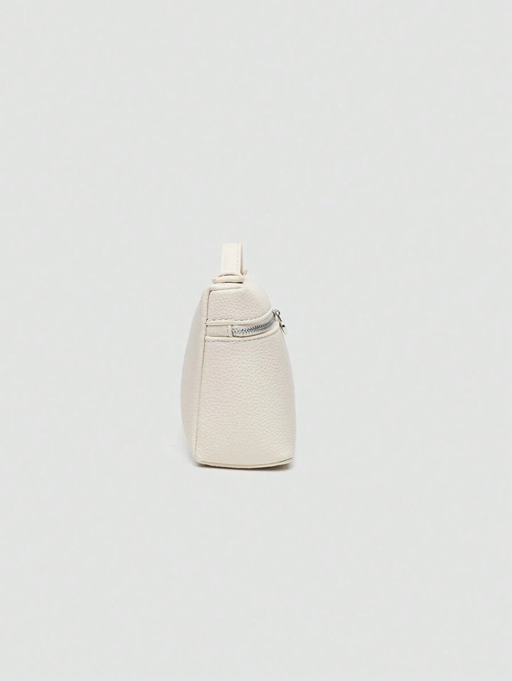 EVLO - Kleine handtas van generfd leer - Beige