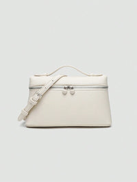 EVLO - Kleine handtas van generfd leer - Beige