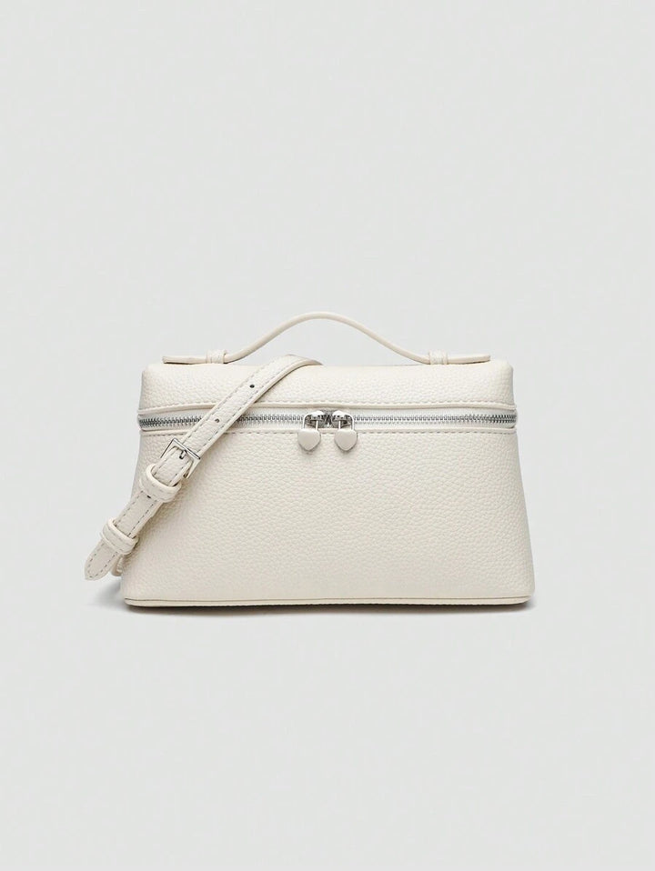 EVLO - Kleine handtas van generfd leer - Beige