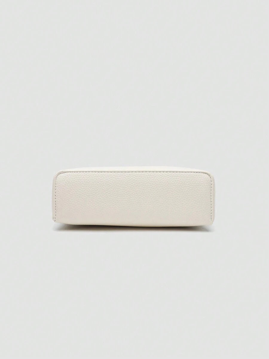 EVLO - Kleine handtas van generfd leer - Beige