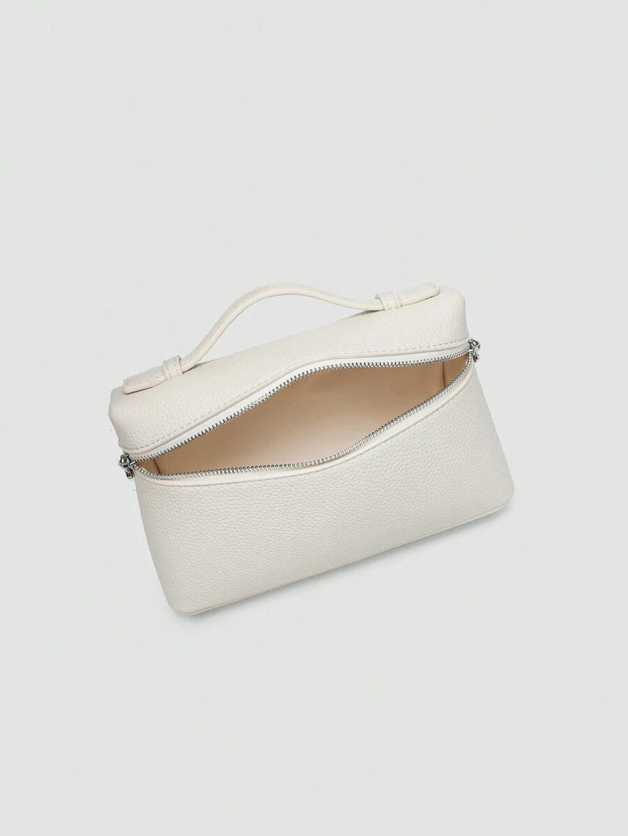 EVLO - Kleine handtas van generfd leer - Beige