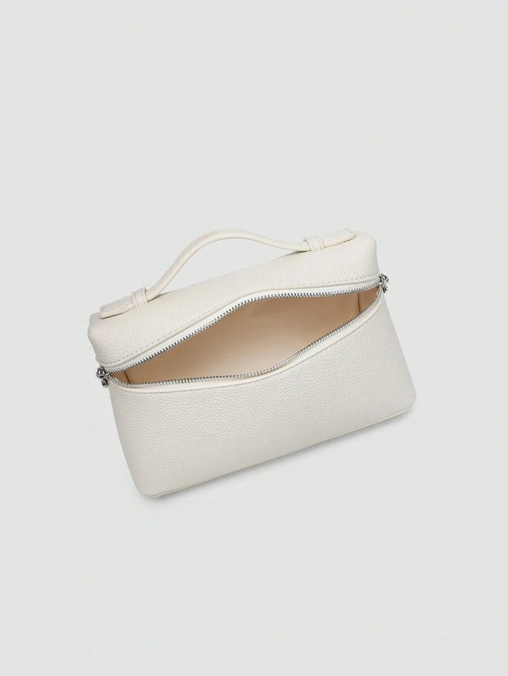 EVLO - Kleine handtas van generfd leer - Beige