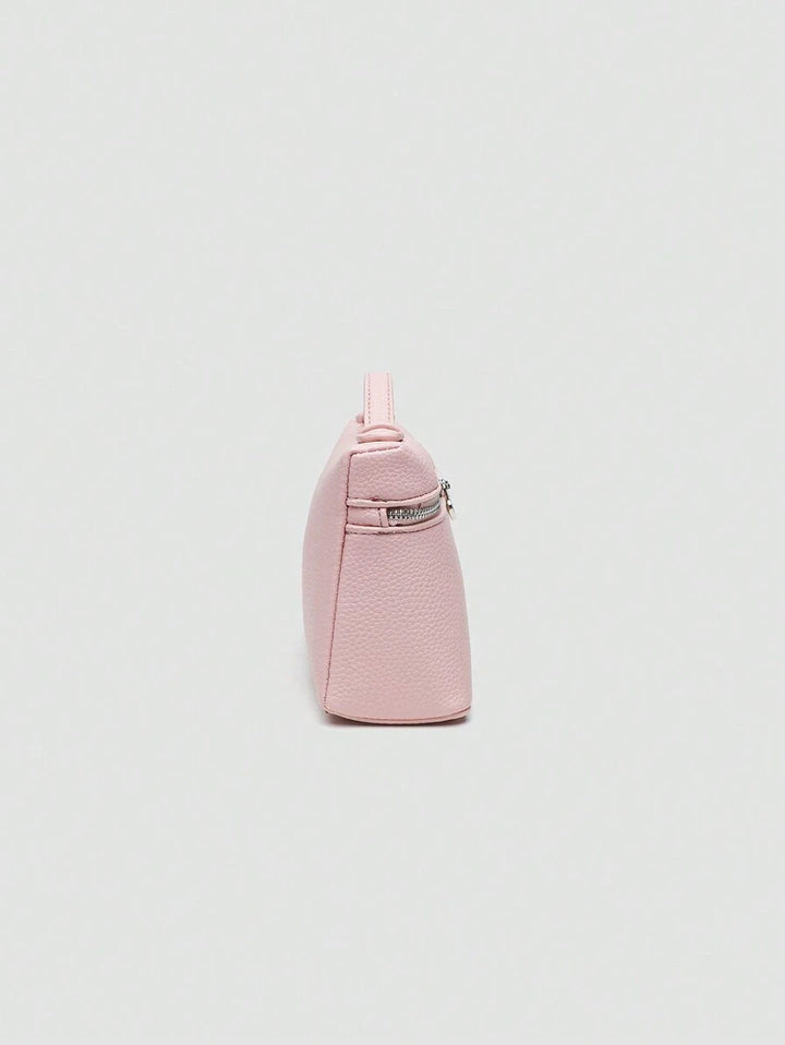 EVLO - Kleine handtas van generfd leer - Roze