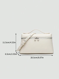 EVLO - Kleine handtas van generfd leer - Beige