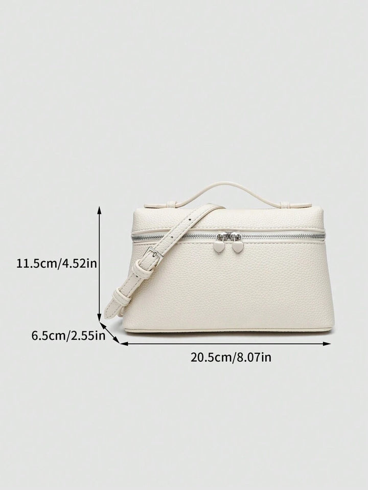 EVLO - Kleine handtas van generfd leer - Beige