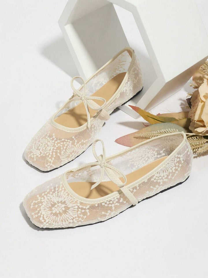 Elowen Lace Mary Jane Ballerina's