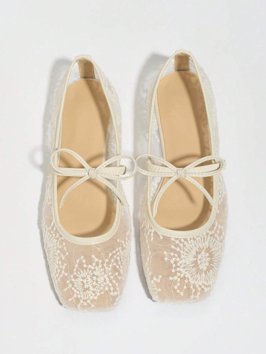 Elowen Lace Mary Jane Ballerina's