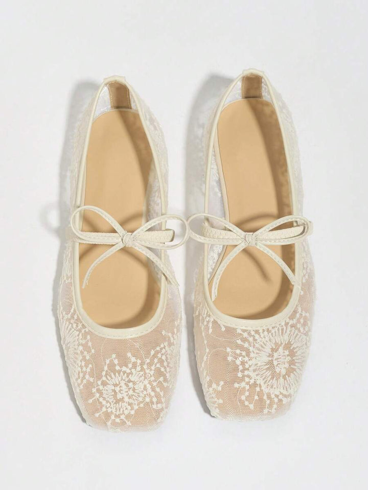 Elowen Lace Mary Jane Ballerina's