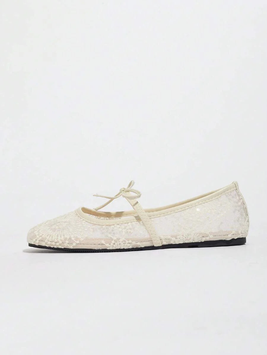 Elowen Lace Mary Jane Ballerina's